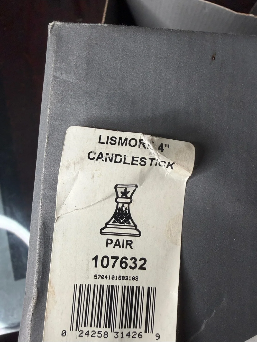 Waterford Lismore Crystal Candlesticks 4” Pair Ireland NWT